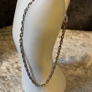 Vintage Silver Ankle or XL Chain Bracelet